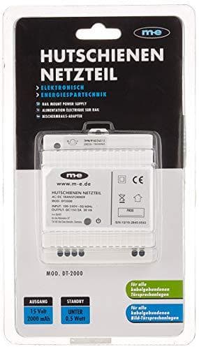 ME MODERN-ELECTRONICS DIN-skena strömförsörjning DC 15 V/ 2 A (40778)