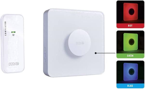 me modern-electronics 41162 trådløs gong komplet sæt oplyst (41162)