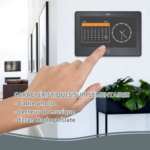 ELRO PRO PV40 videointercom - Full HD 1080P - Röstbrevlåda - 13 ringsignaler - Modern design