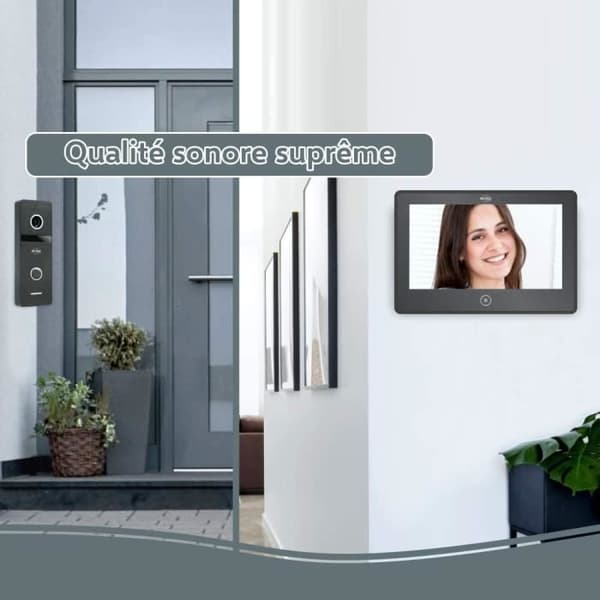 ELRO PRO PV40 videointercom - Full HD 1080P - Röstbrevlåda - 13 ringsignaler - Modern design