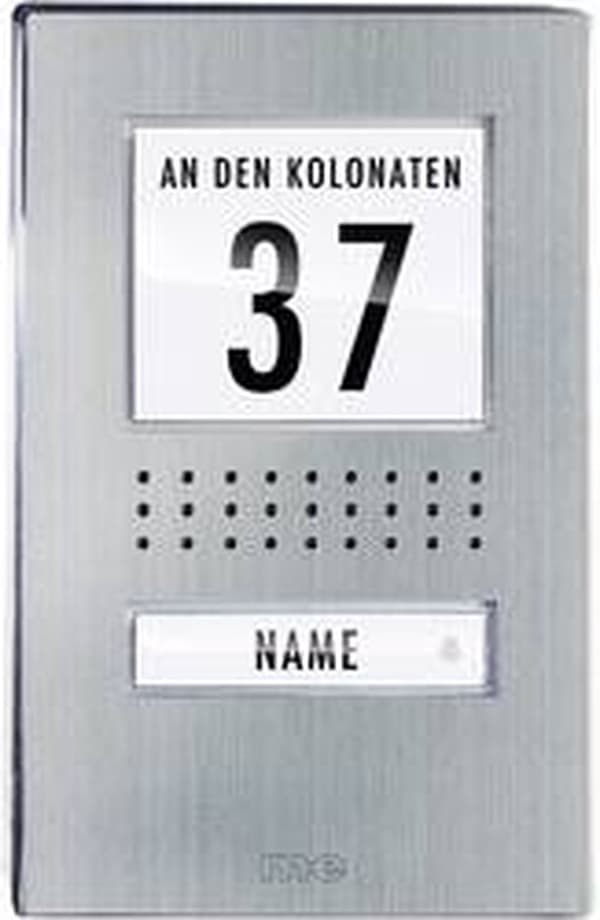 me modern-electronics ADV 110.1 EG Utomhusenhet för Dörrintercom Trådbunden Enfamiljshus Rostfritt stål