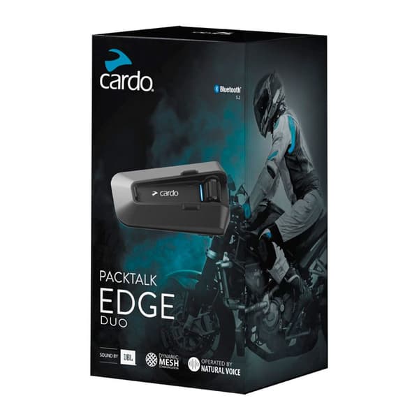 Cardo Intercom Packtalk Edge Duo Silver Svart