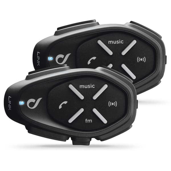 Interphone Cellularline Double Kit Intercom Link Musta Svart