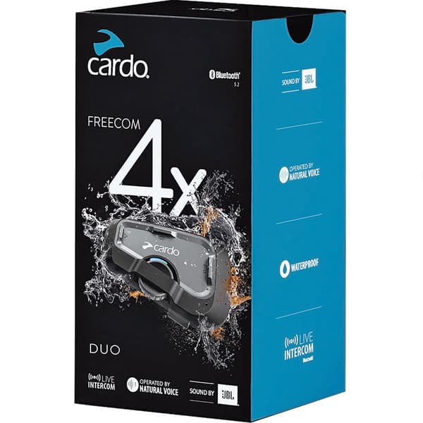 Cardo Sisäpuhelin Freecom 4x 2 Yksiköt Musta Svart