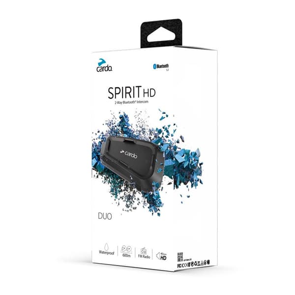 Cardo Samtaleanlæg Spirit Hd 2 Enheder Sort Sort