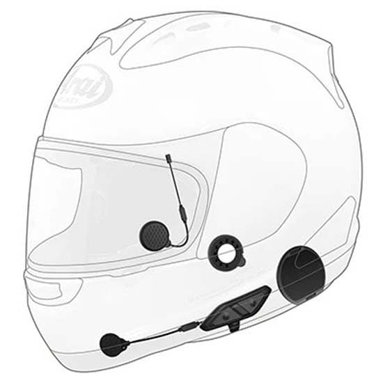 Sena Fuld-face Intercom 10u Bluetooth Arai Sort