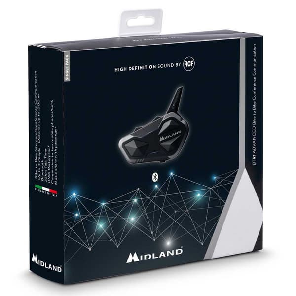 Midland Intercom Btr1 Advanced Single Silver