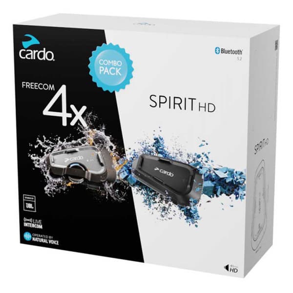 Cardo Sisäpuhelin Kit Freecom 4x And Spirit Hd Musta