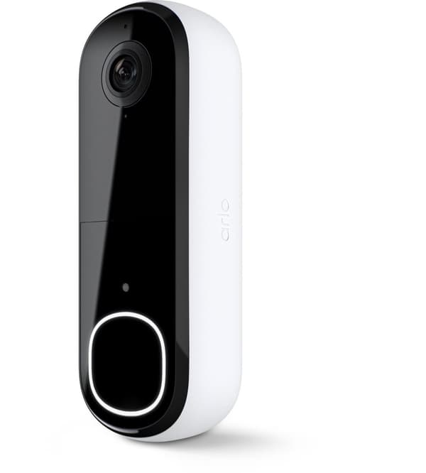 Arlo 2K trådlös videodörr med kamera, 1 dörr, vit