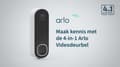 Miniatyrbild 2 av 9: Arlo 2K trådlös videodörr med kamera, 1 dörr, vit