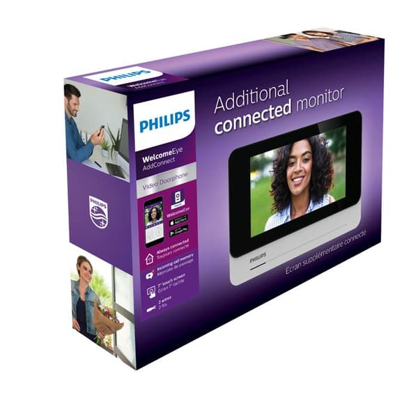 Extra 7" anslutet monitor med bred skärm, idealisk för tvåfamiljslösning - Philips - 531038