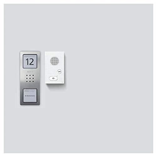 Ljudpaket - Siedle - Cab 850-1 E-W - Brossat rostfritt stål - 1 samtalsknapp - Dörröppning