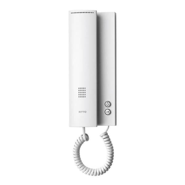 Trådburen intercom - RITTO BY SCHNEIDER ELECTRIC - 17630/70 - Vit - 2 ledare - Med elektretmikrofon