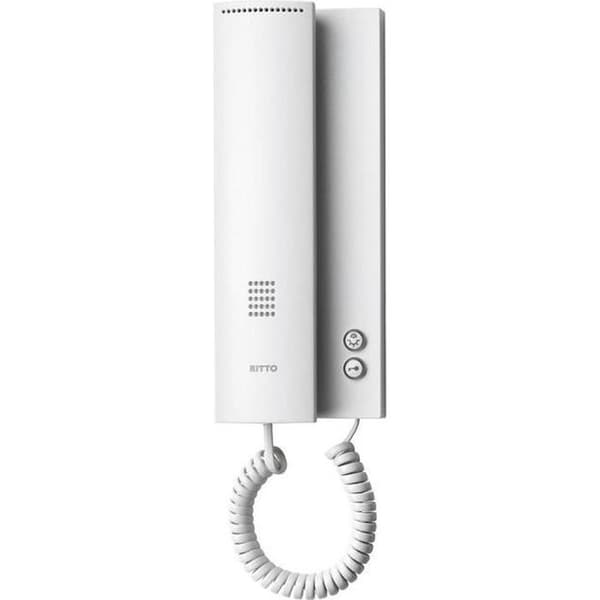 Trådburen intercom - RITTO BY SCHNEIDER ELECTRIC - 17630/70 - Vit - 2 ledare - Med elektretmikrofon