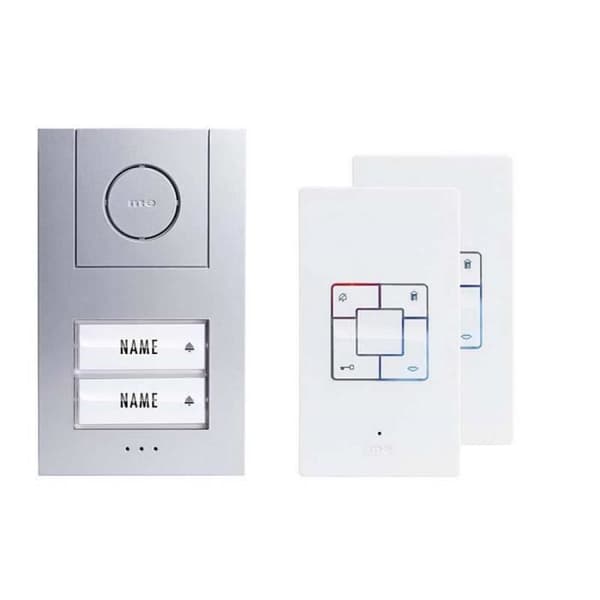Ljudintercom - m-e modern-electronics - Vistus AD ALU 4020 S - Kabelansluten - 2 hem - silver