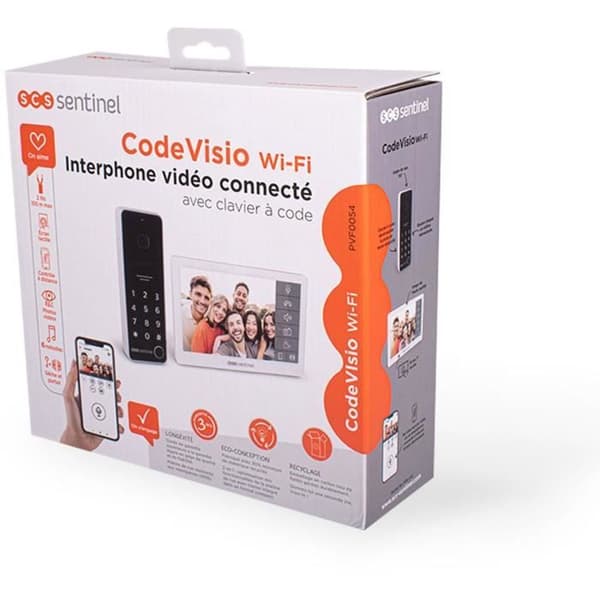 Ansluten videointercom med kodknappsats - SCS SENTINEL - CodeVisio Wi-Fi - 6 melodier
