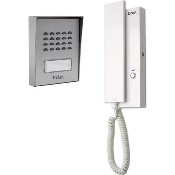 Ljudintercom - EXTEL - WEPA 401 LC - 2 trådar - Dubbel elektrisk slut-/låskontroll - Räckvidd 100 m