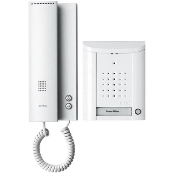 Trådbunden intercom Ritto by Schneider 1841170 komplett set 1 kammare vit
