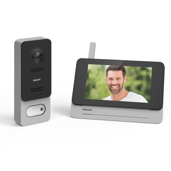Videotelefon - PHILIPS - WelcomeEye Wireless - 7'' - Trådlös - Night vision