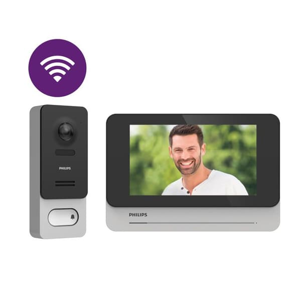 Videotelefon - PHILIPS - WelcomeEye Wireless - 7'' - Trådlös - Night vision