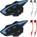 Miniatyrbild 1 av 6: Retevis EZTalk 3A Motorcykel Intercom Duo, 5.1, 1000m Intercom, Klart ljud, 28h, FM, USB C, IP65, Bluetooth Motorcykel Headset för Ridning