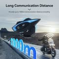 Miniatyrbild 3 av 6: Retevis EZTalk 3A Walkie Talkie Motorcykel Headset, 5.1 Bluetooth, 3s återanslutning, 28h intercom, 1000m Talkie, FM, IP65, för cykling