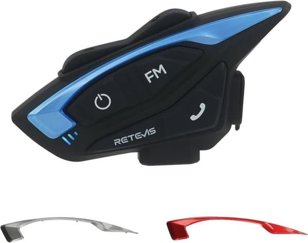 Retevis EZTalk 3A Walkie Talkie Motorcykel Headset, 5.1 Bluetooth, 3s återanslutning, 28h intercom, 1000m Talkie, FM, IP65, för cykling