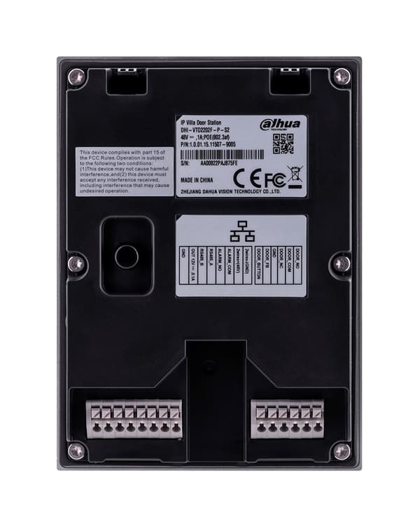 Dahua Technology VTO2202F-P-S2 video intercom system 2 MP Sølv