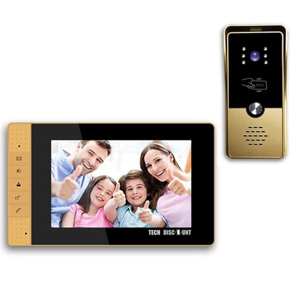 Videointercom - LUNAVO - HD - 7 tum - Nattvision - Trådad