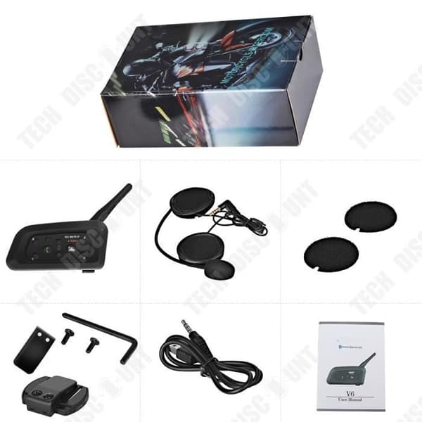 TD® motorcykel headset bluetooth kommunicera walkie talkie hjälm intercom barn kvinna man billig utomhus hörlurar integrerad app