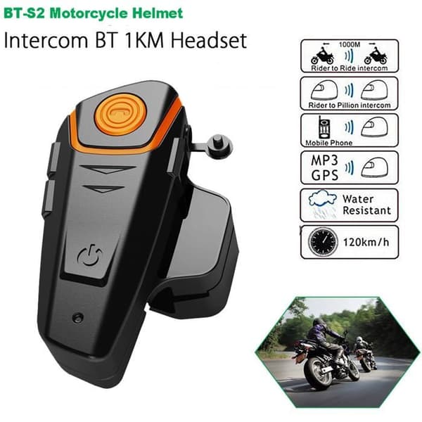 TD® bil-motorcykel handsfree-kit tydlig röstkommunikation headset svar telefon överföringsavstånd 800-1000 FM-radio