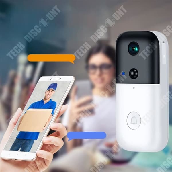TD® HD WiFi Smart dörrklocka Elektronisk videointercom trådlös titthål hem 1080P intelligenta visuella övervakningsringar