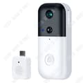 Miniatyrbild 1 av 4: TD® HD WiFi Smart dörrklocka Elektronisk videointercom trådlös titthål hem 1080P intelligenta visuella övervakningsringar