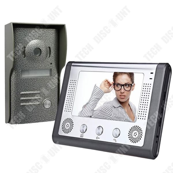 TD® Visual intercom dörrklocka 7 tum villa utility nattseende regntät HD digital en-till-en dörrtelefon