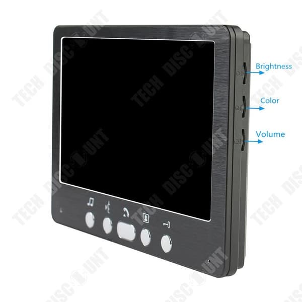 TD® Visual Intercom dörrklocka 7 tums trådbunden intercom lösenord Smartkort Fjärrkontroll Lås upp elektronisk dörrtelefon