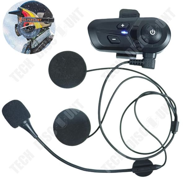 TD® Hjälm Intercom Motorcykel Kommunikationsutrustning Helansiktshjälm Smart Vattentät Bluetooth-hjälm