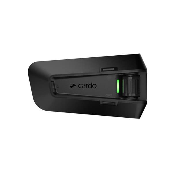 Intercom - CARDO - Packtalk Pro Single - Kollisiondetektering - Uppladdningsbar USB - Svart