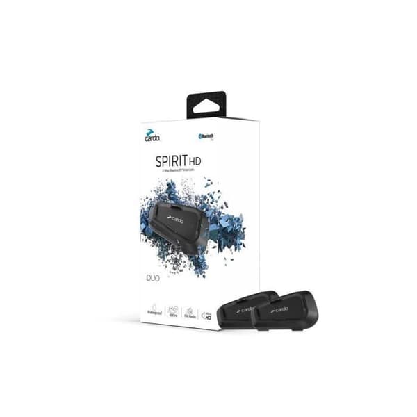 Cardo Spirit HD Duo bluetooth motorcykel intercom - svart/vit - TU