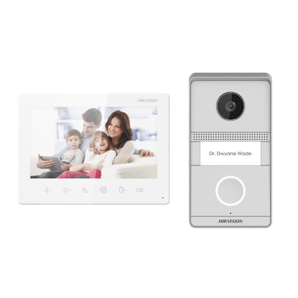 HIKVISION DS-KIS101-P/Surface VIDEO DØRTELEFON Sølv, Hvid