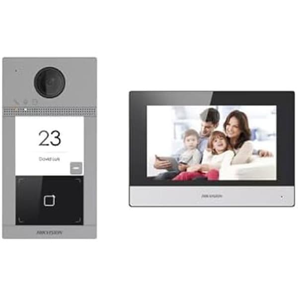 Intercom video IP - HIKVISION - DS-KIS604-S - 7 tum - Kablansladd - Besökarminnesystem