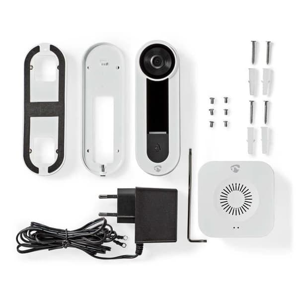 SmartLife video intercom - NEDIS - WIFICDP40CWT - Wi-Fi - IP65 - Med rörelsesensor - Vit