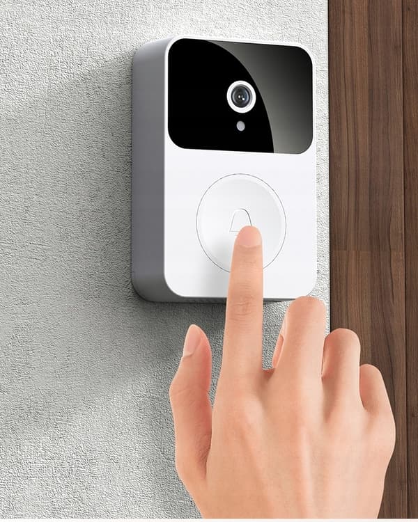 LANGATON OVIKELLO VIDEOKAMERA SISÄPUHELIN WIFI 2K 3MP IP65-TUNNISTIN