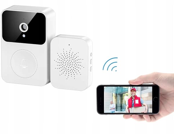 LANGATON OVIKELLO VIDEOKAMERA SISÄPUHELIN WIFI 2K 3MP IP65-TUNNISTIN