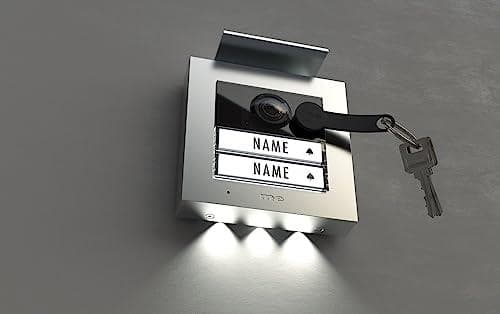 me modern-electronics VDV-2020 S video dør intercom kablet, RFID udendørs enhed sølv (41266)