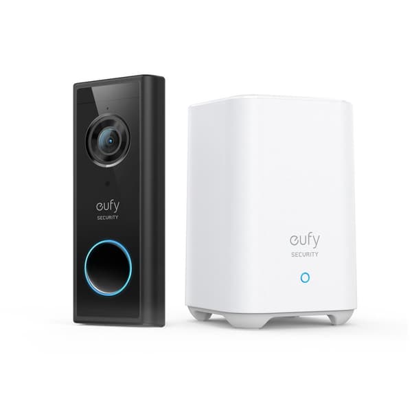 Eufy Video Doorbell - Trådløs - Inkluderer HomeBase - WiFi påkrævet