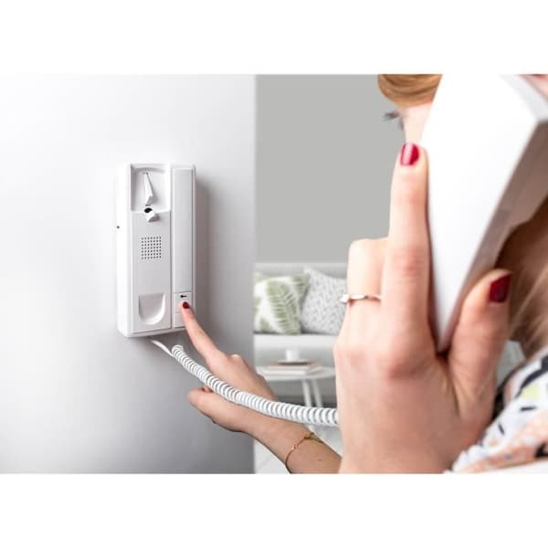 Kabelansluten ljudintercom - SCS SENTINEL - AudioKit DUO - 2 ljudlurar - Justerbar volym - Vit