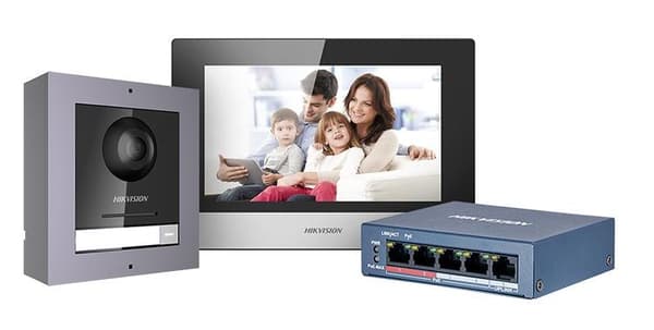 HikVision IP-video intercom-sæt DS-KIS602(B))