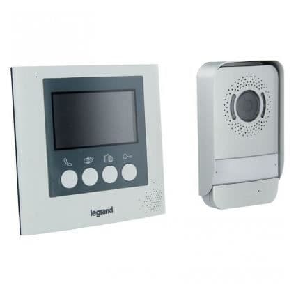 Legrand dörringångssats med 4,3'' färgpekskärm 369110 Grå