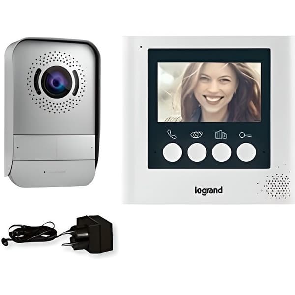 Legrand dörringångssats med 4,3'' färgpekskärm 369110 Grå