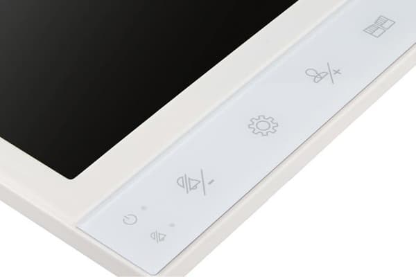 Eura - VDP-80C5 - 4-tråds videointercom 2 x 7 tum färgskärm 2 ingångar FHD RFID-kryptering 1080p Wiess